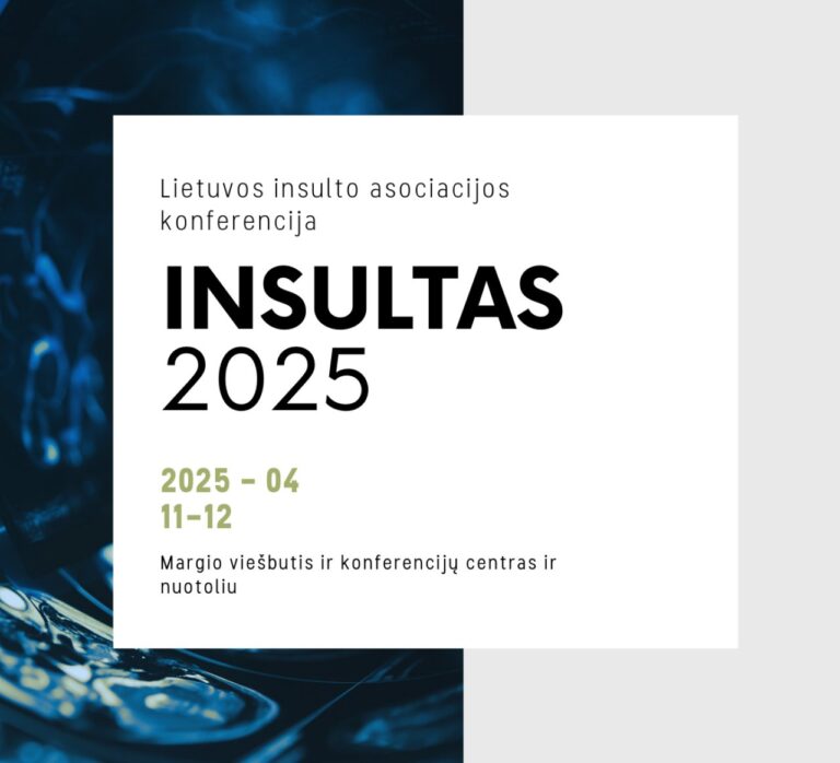 Lietuvos insulto asociacijos konferencija "INSULTAS 2025"